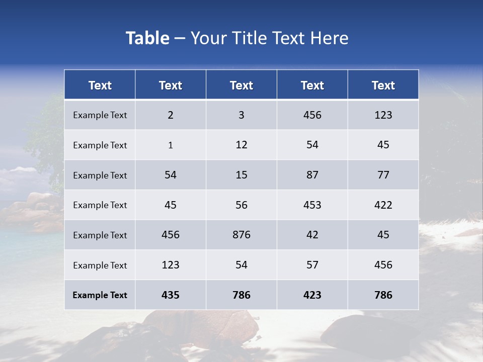 Tropics Palm Beach PowerPoint Template