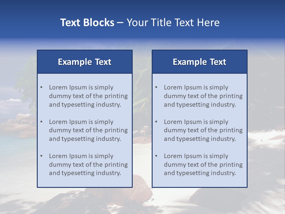 Tropics Palm Beach PowerPoint Template
