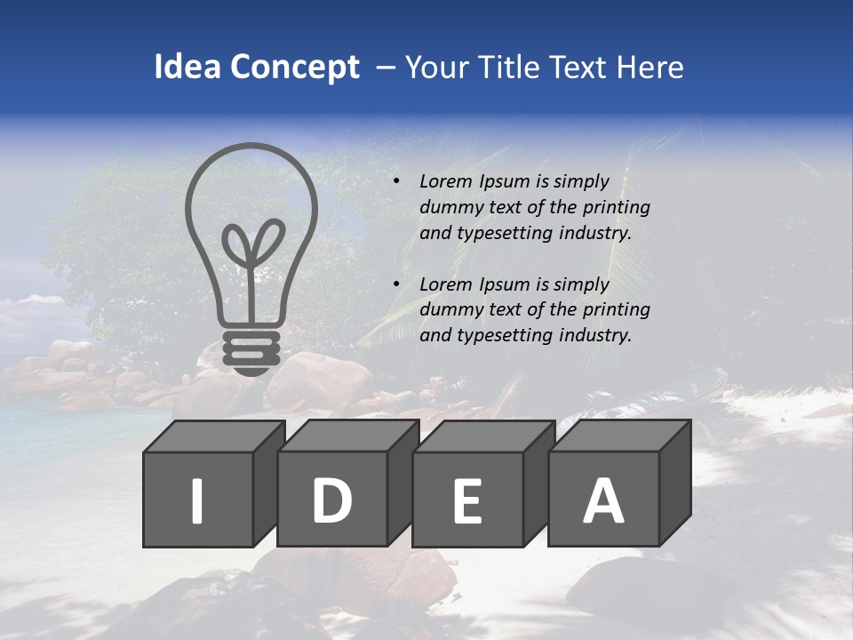 Tropics Palm Beach PowerPoint Template