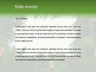 Framing Needle Winter PowerPoint Template