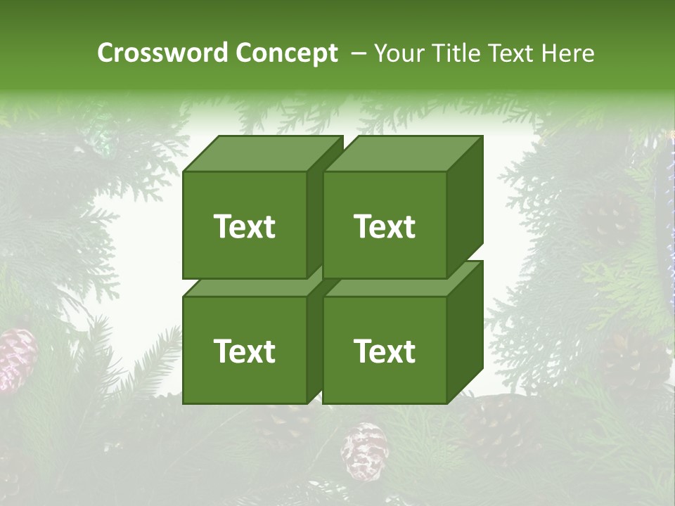 Framing Needle Winter PowerPoint Template