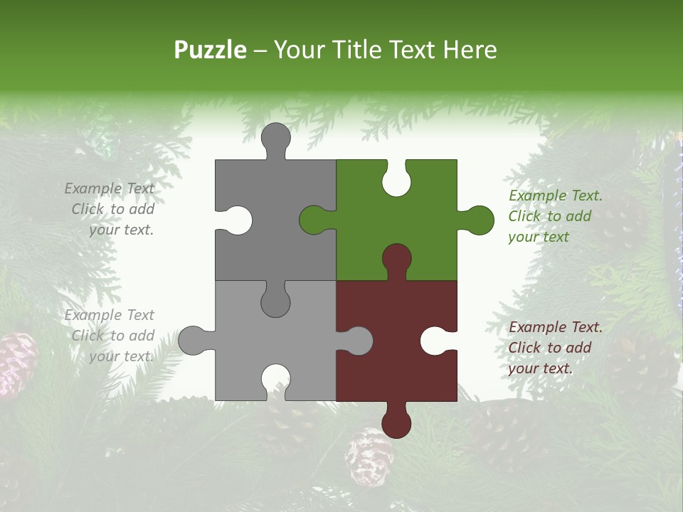 Framing Needle Winter PowerPoint Template