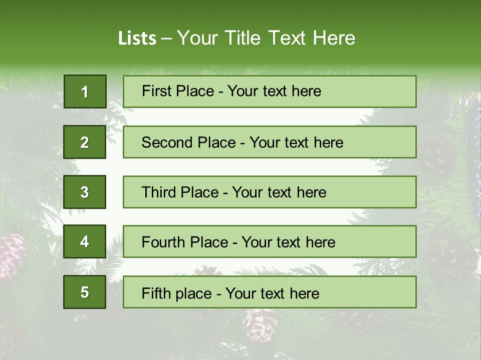 Framing Needle Winter PowerPoint Template