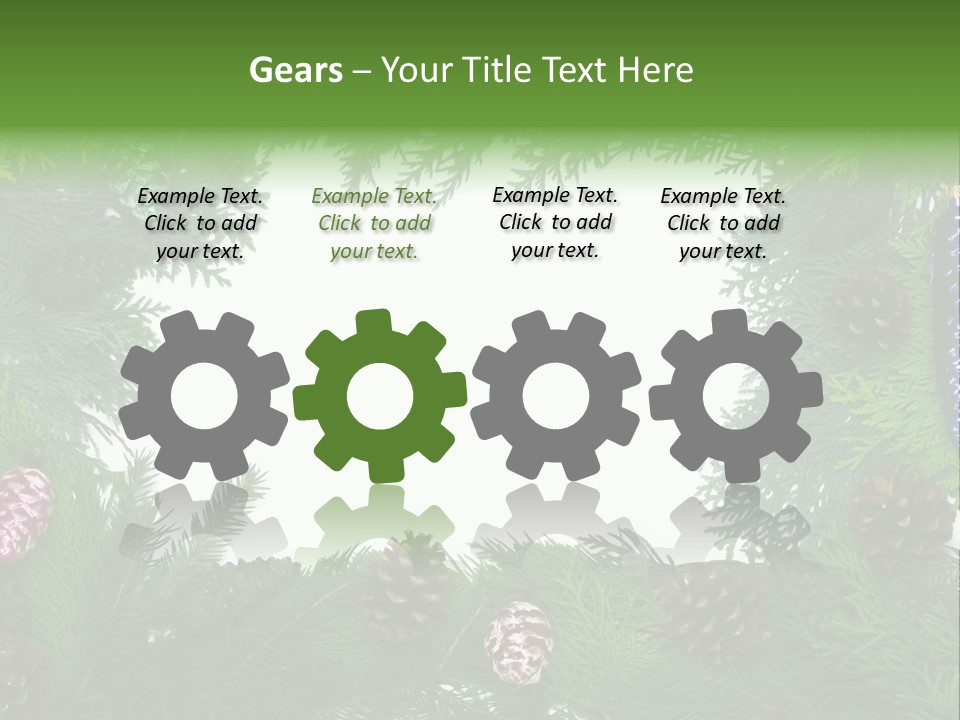 Framing Needle Winter PowerPoint Template