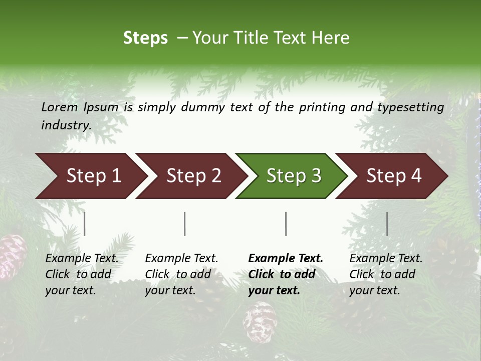 Framing Needle Winter PowerPoint Template