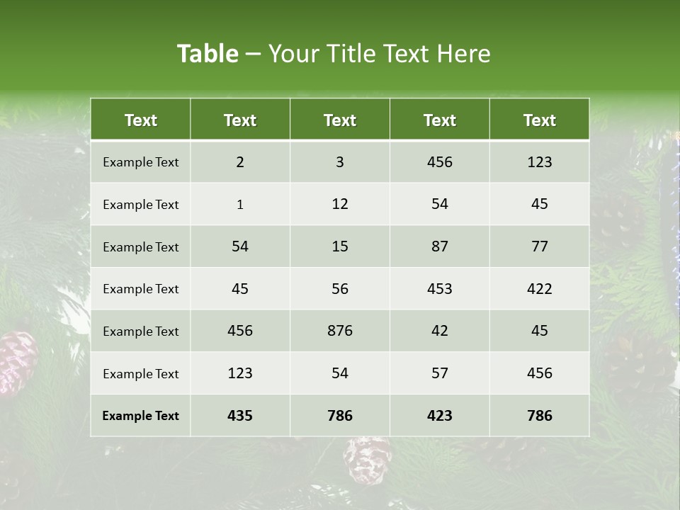 Framing Needle Winter PowerPoint Template