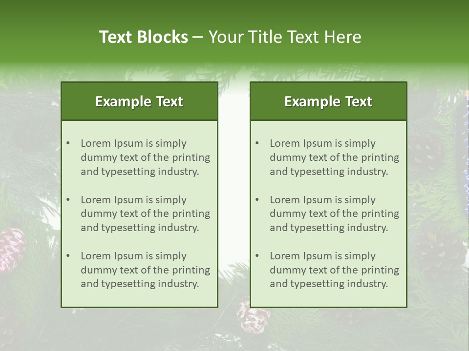 Framing Needle Winter PowerPoint Template