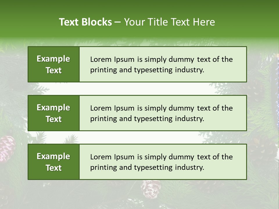 Framing Needle Winter PowerPoint Template