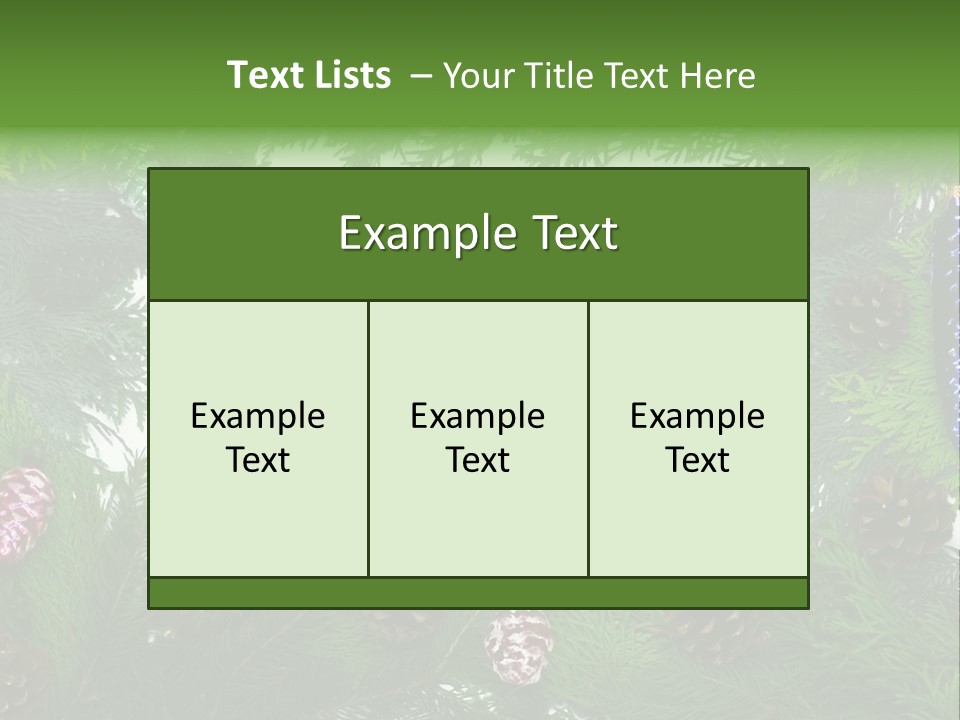 Framing Needle Winter PowerPoint Template