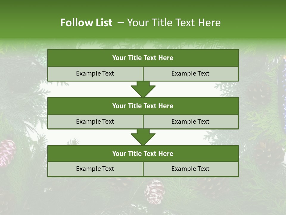 Framing Needle Winter PowerPoint Template