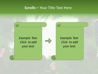 Framing Needle Winter PowerPoint Template