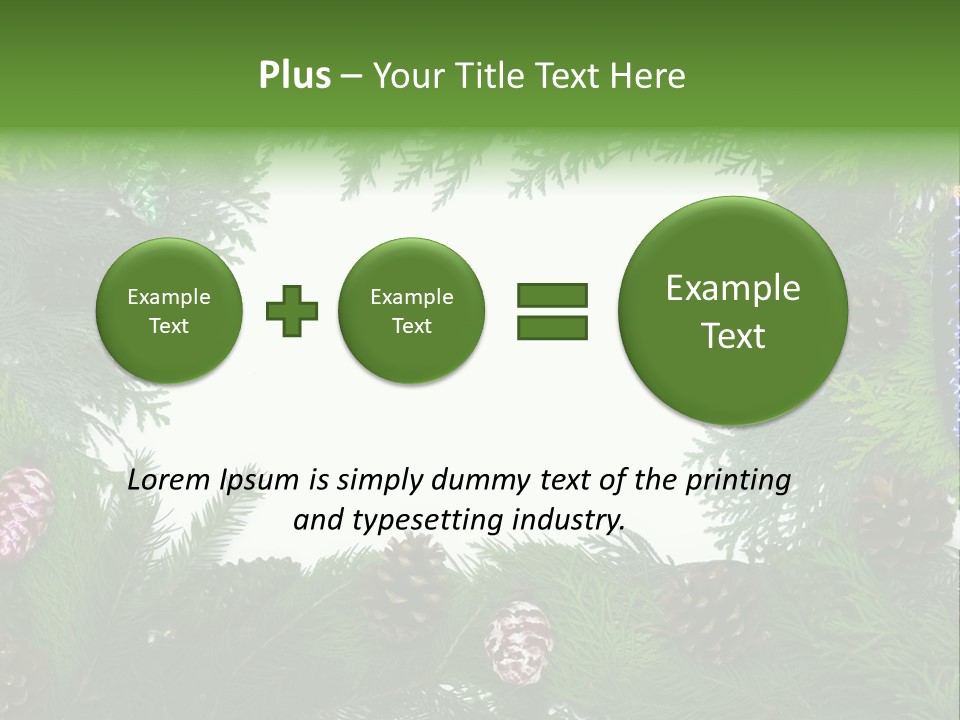 Framing Needle Winter PowerPoint Template