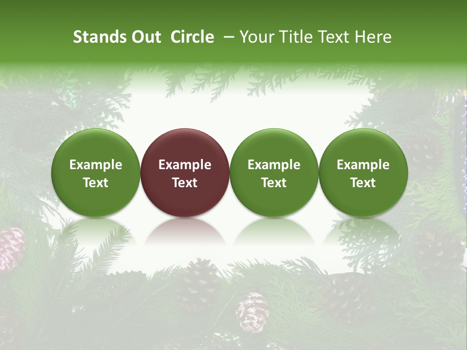 Framing Needle Winter PowerPoint Template