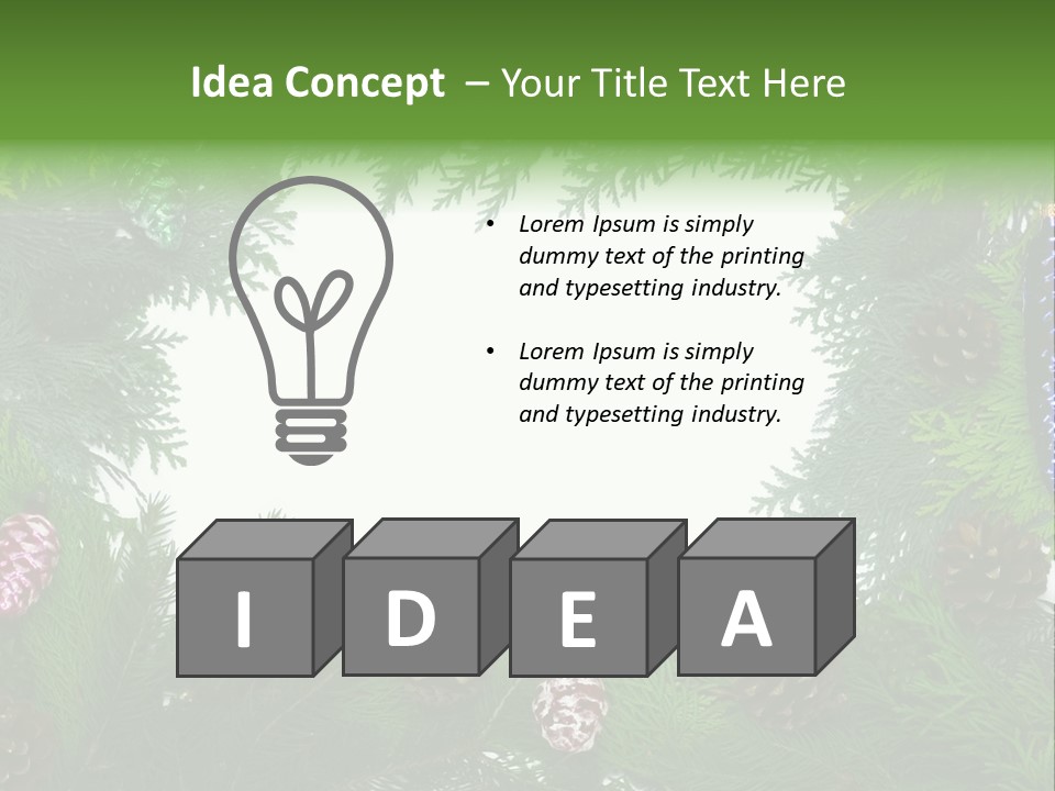 Framing Needle Winter PowerPoint Template