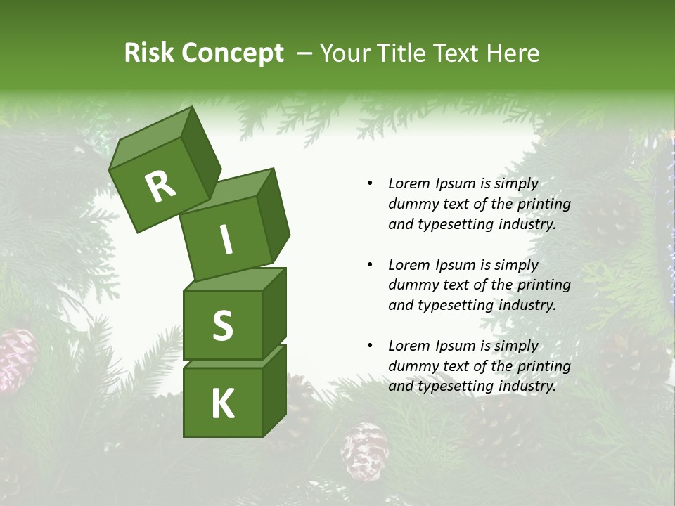 Framing Needle Winter PowerPoint Template