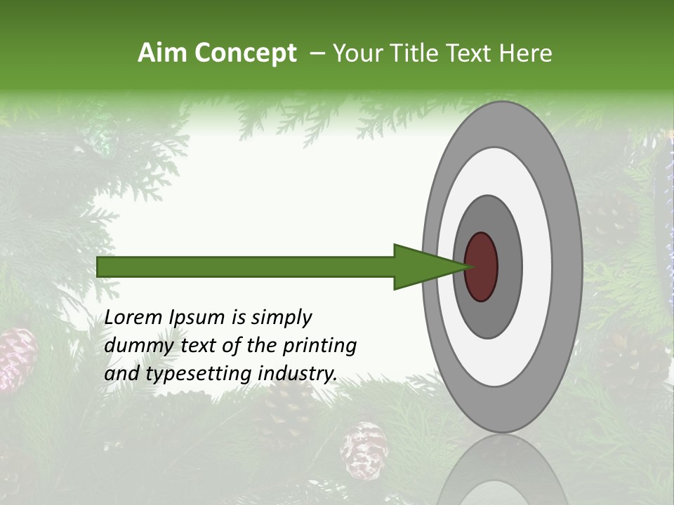 Framing Needle Winter PowerPoint Template