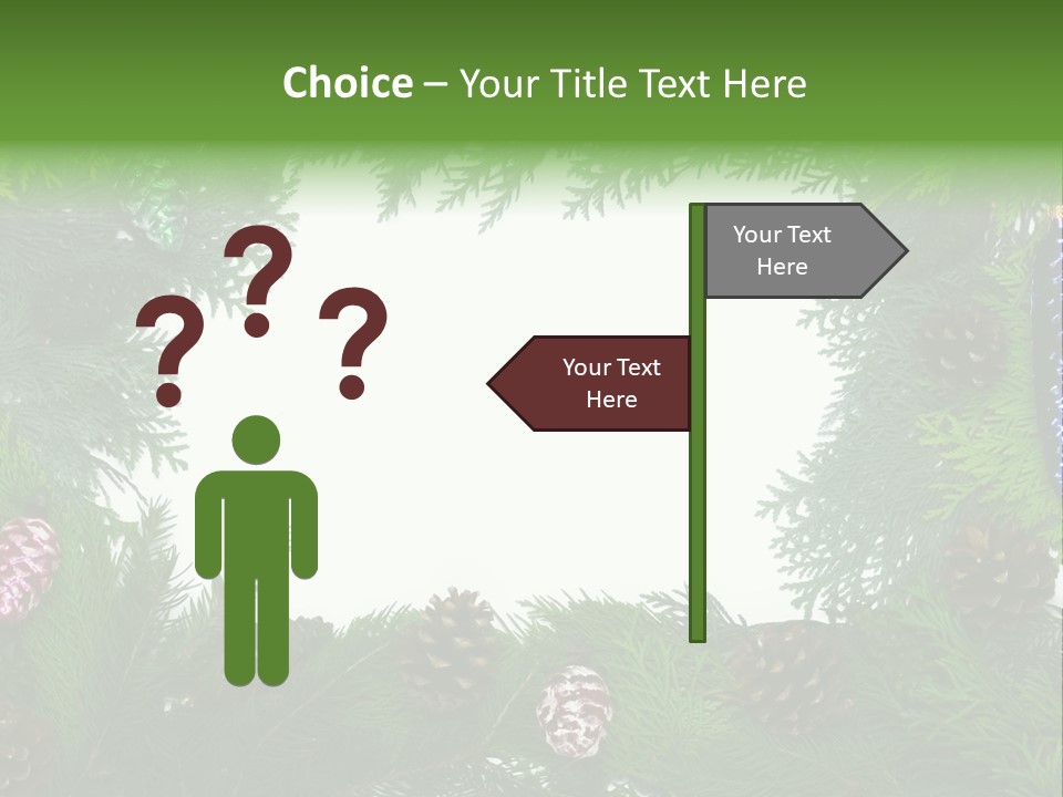 Framing Needle Winter PowerPoint Template