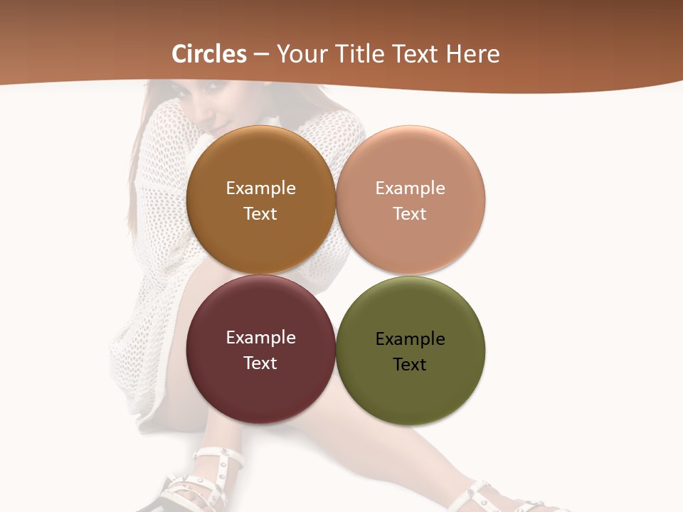 Sitting Babydoll Holding PowerPoint Template