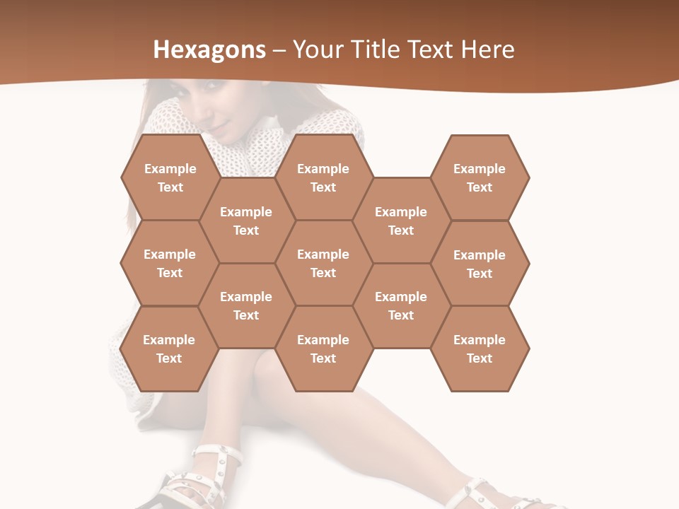 Sitting Babydoll Holding PowerPoint Template