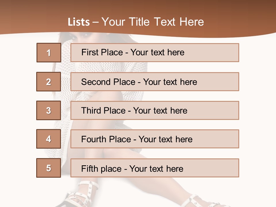 Sitting Babydoll Holding PowerPoint Template