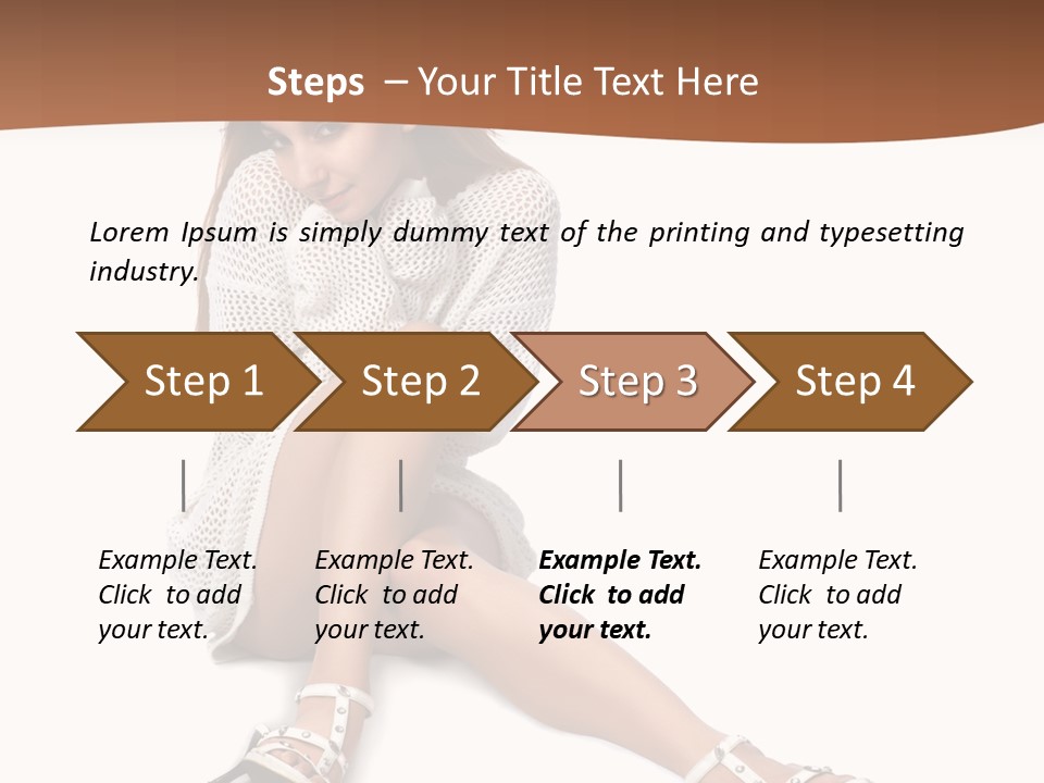 Sitting Babydoll Holding PowerPoint Template