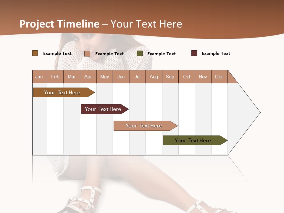 Sitting Babydoll Holding PowerPoint Template