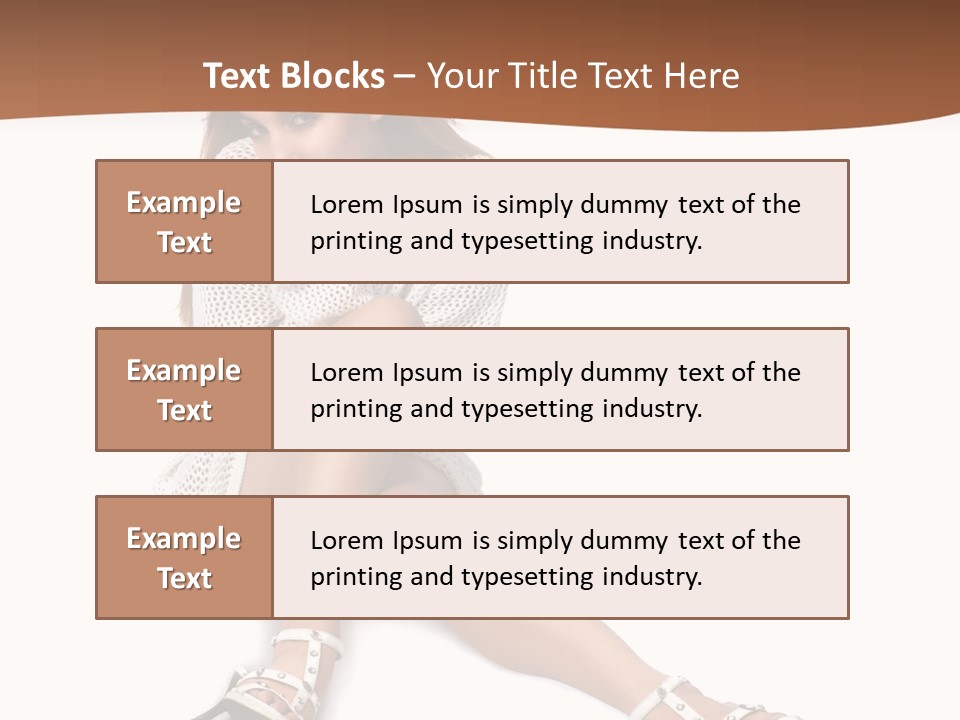 Sitting Babydoll Holding PowerPoint Template