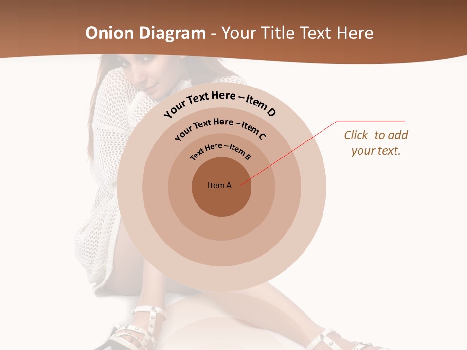 Sitting Babydoll Holding PowerPoint Template