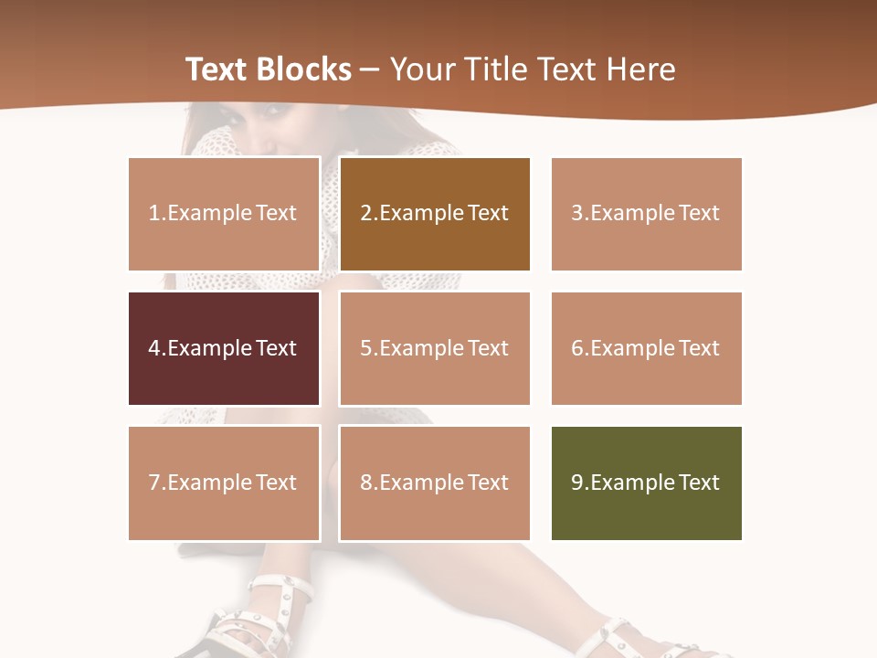 Sitting Babydoll Holding PowerPoint Template