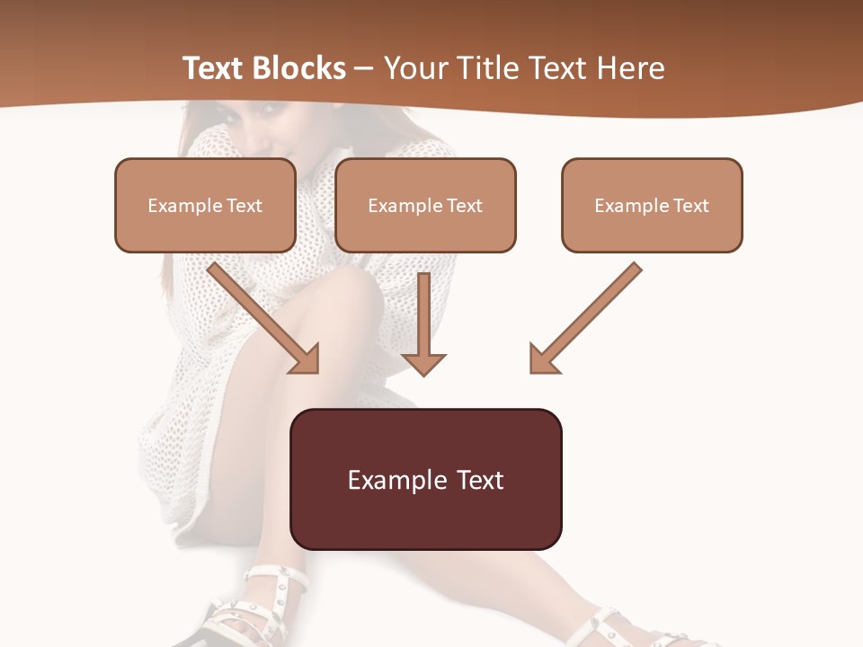 Sitting Babydoll Holding PowerPoint Template