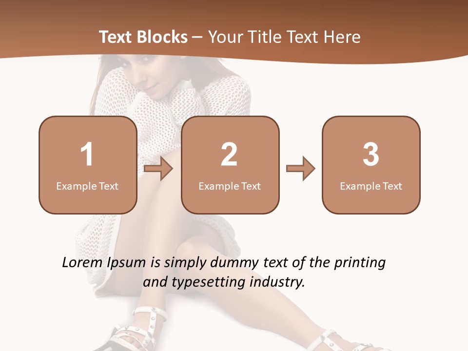 Sitting Babydoll Holding PowerPoint Template