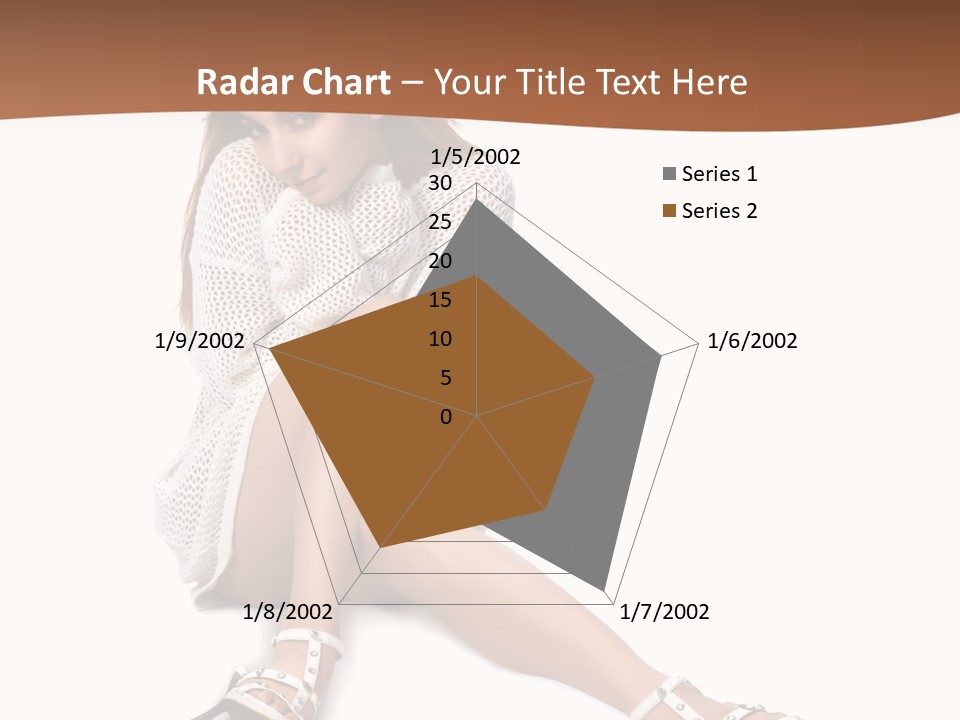 Sitting Babydoll Holding PowerPoint Template