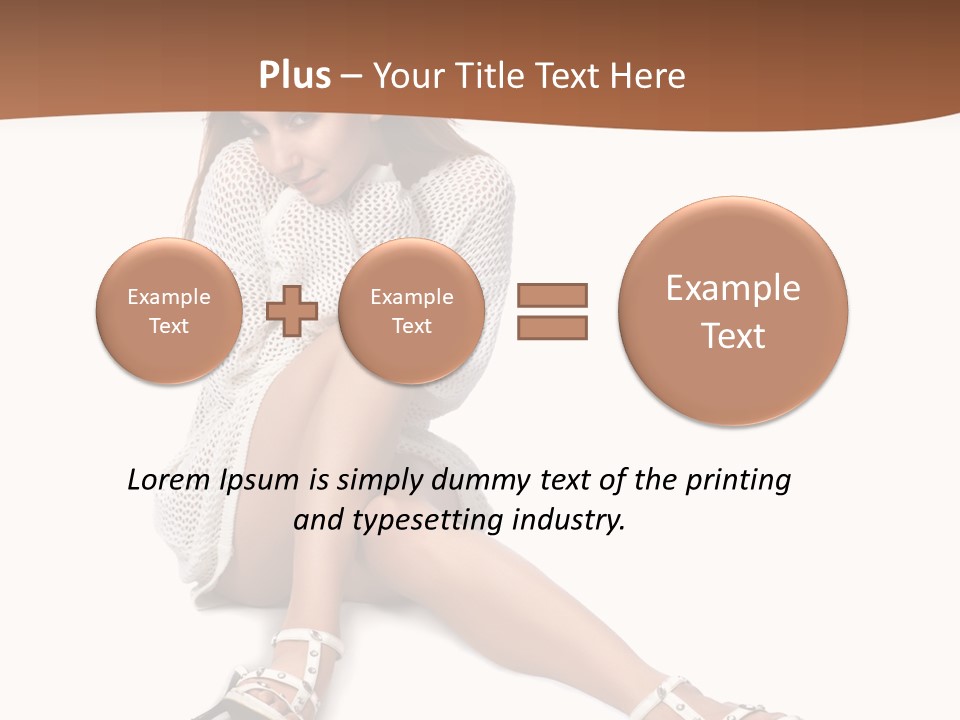 Sitting Babydoll Holding PowerPoint Template