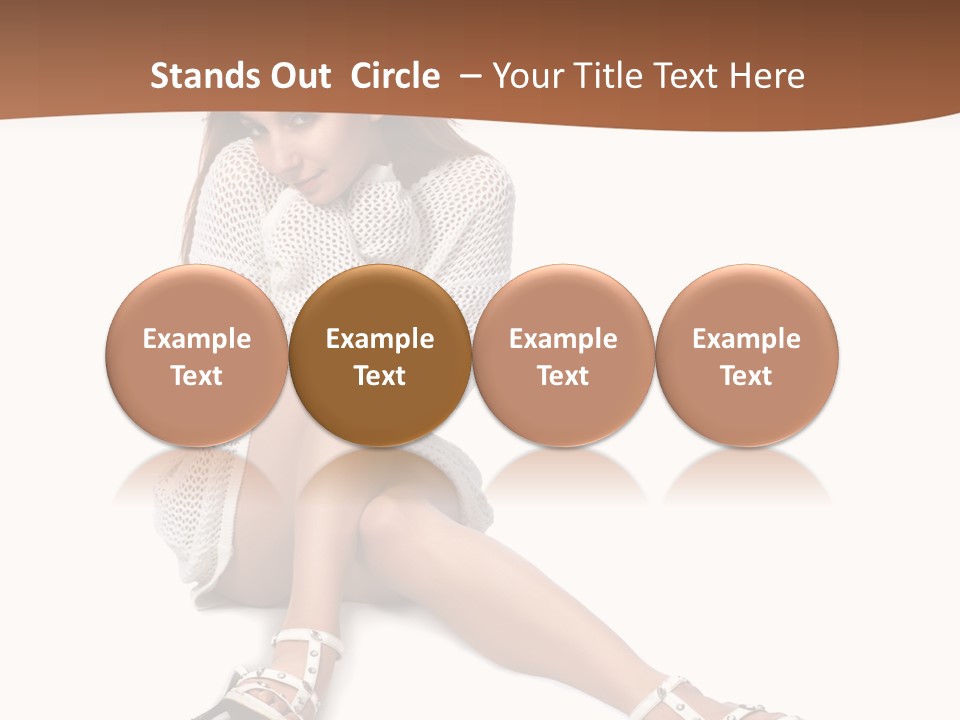 Sitting Babydoll Holding PowerPoint Template