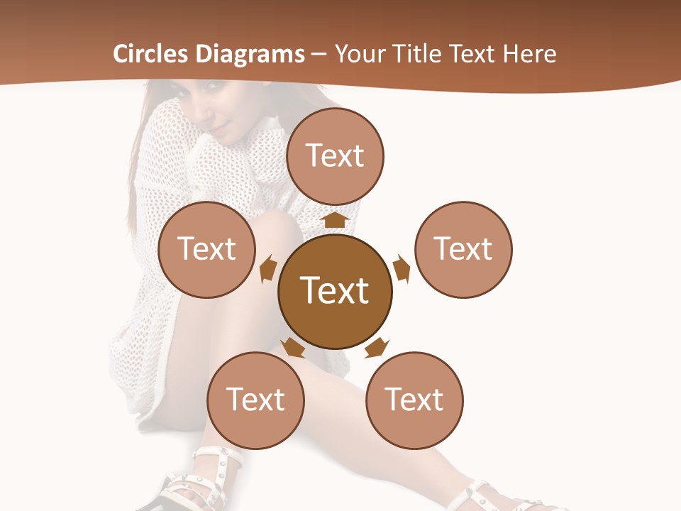 Sitting Babydoll Holding PowerPoint Template