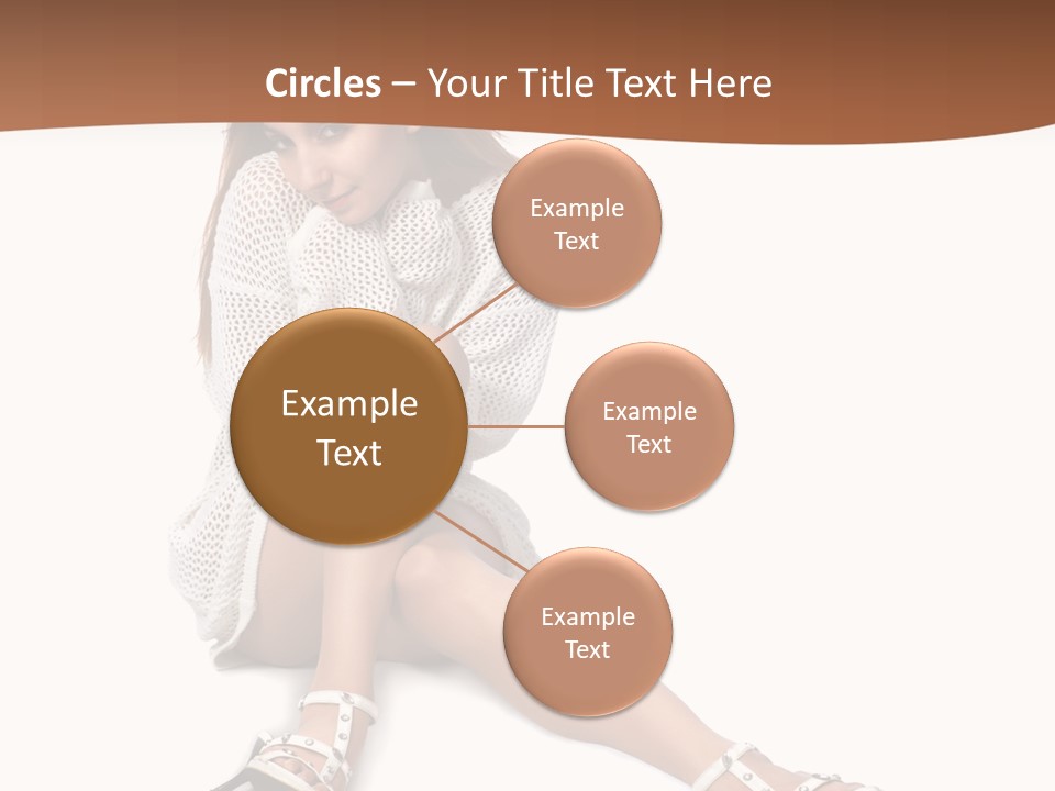 Sitting Babydoll Holding PowerPoint Template