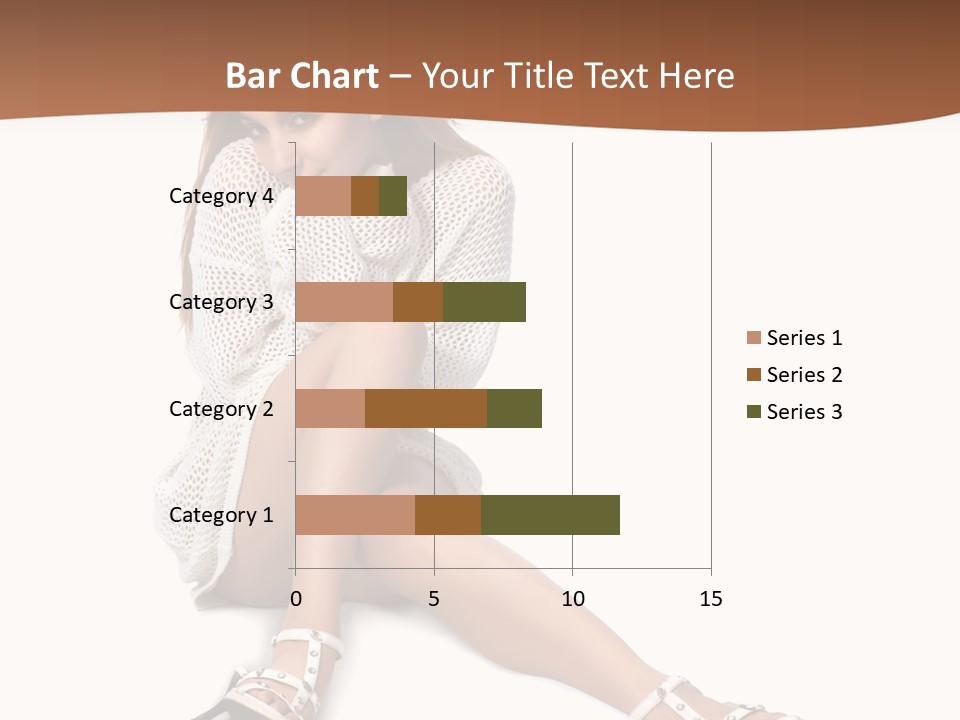 Sitting Babydoll Holding PowerPoint Template