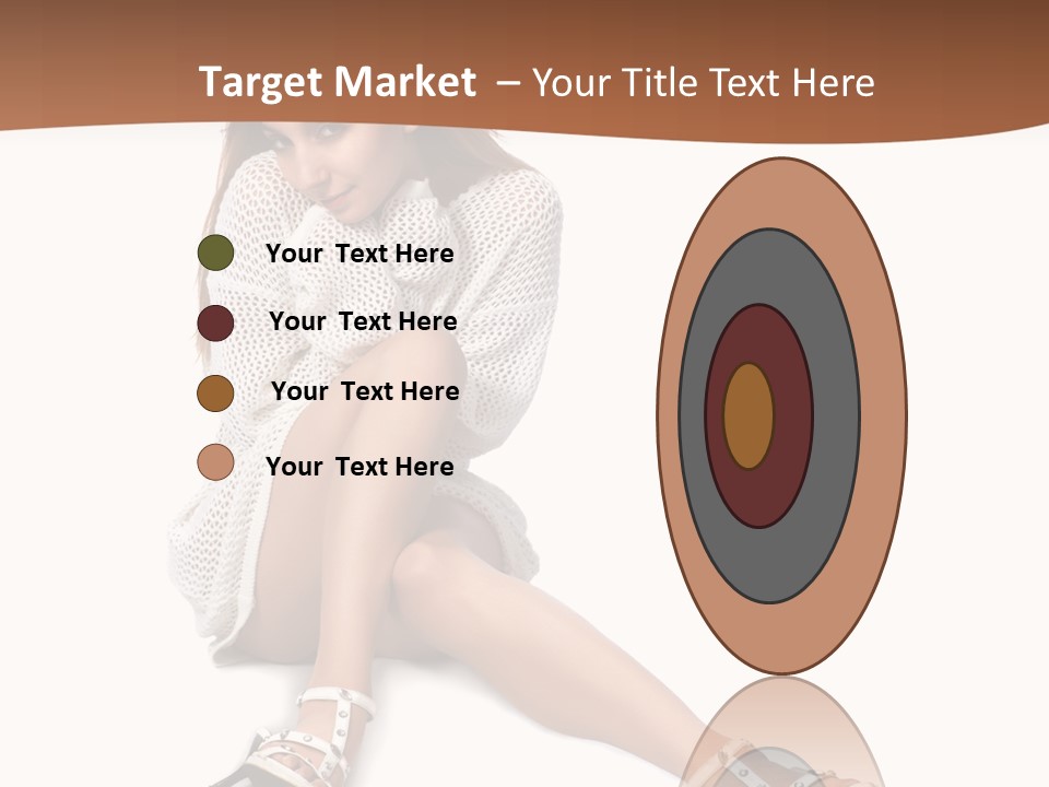 Sitting Babydoll Holding PowerPoint Template