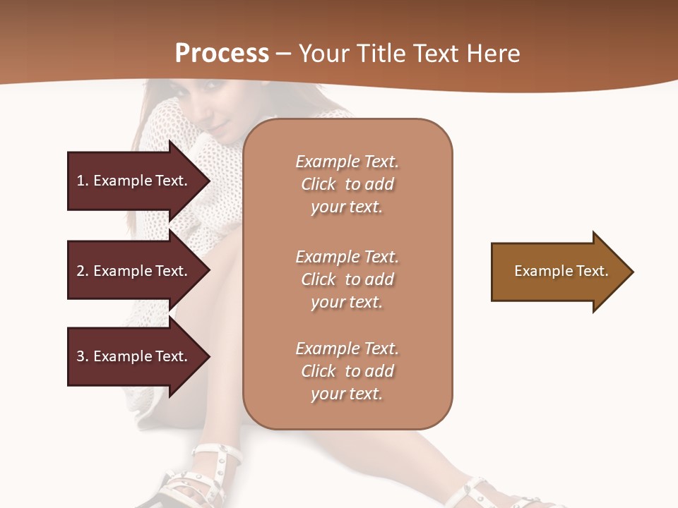 Sitting Babydoll Holding PowerPoint Template