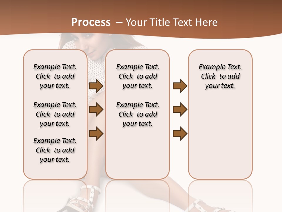 Sitting Babydoll Holding PowerPoint Template