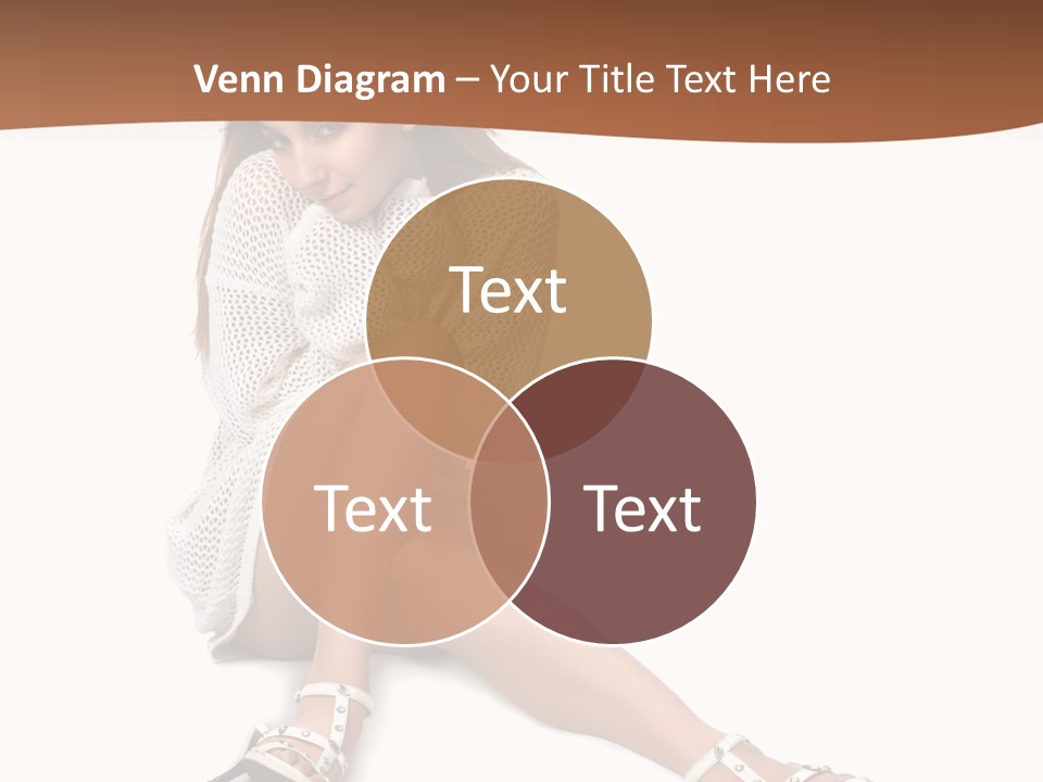 Sitting Babydoll Holding PowerPoint Template