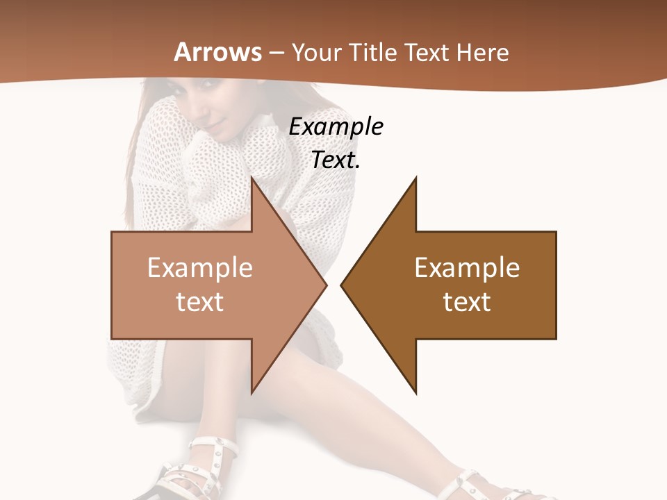 Sitting Babydoll Holding PowerPoint Template