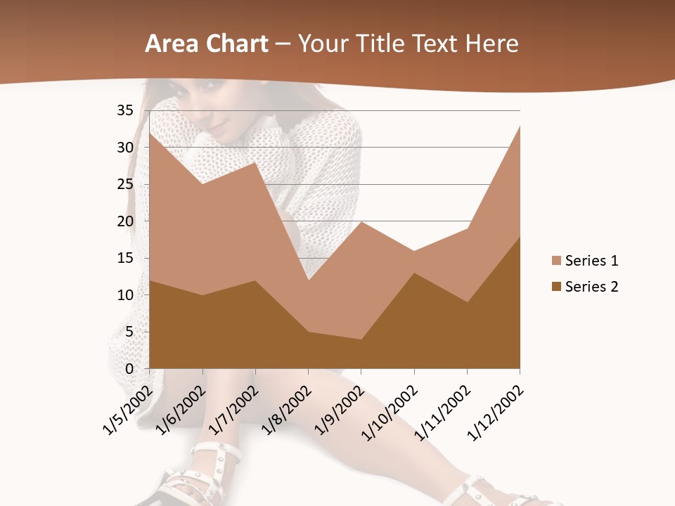Sitting Babydoll Holding PowerPoint Template
