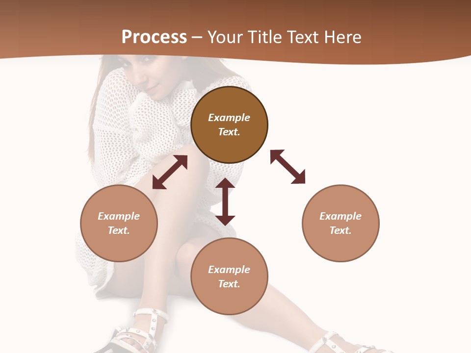 Sitting Babydoll Holding PowerPoint Template