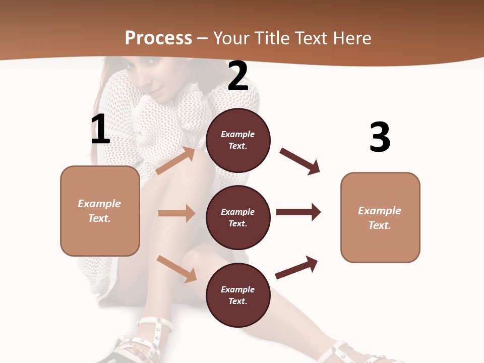 Sitting Babydoll Holding PowerPoint Template