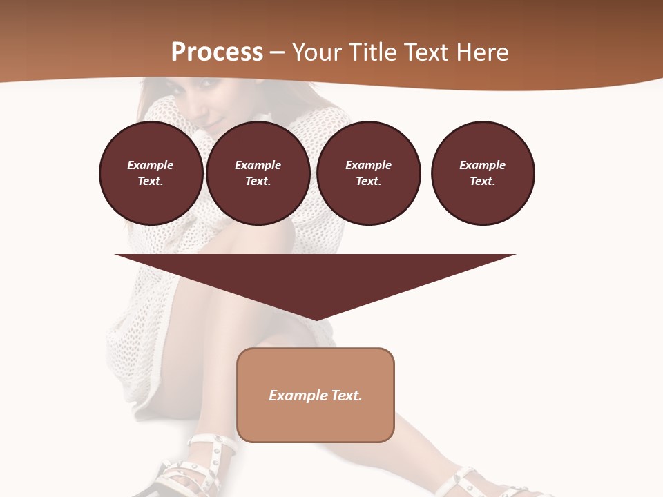 Sitting Babydoll Holding PowerPoint Template