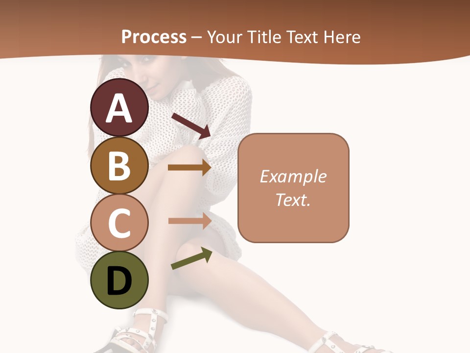 Sitting Babydoll Holding PowerPoint Template