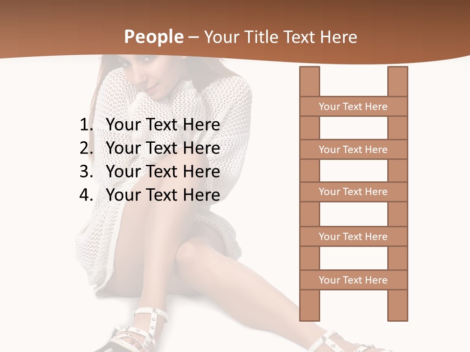 Sitting Babydoll Holding PowerPoint Template
