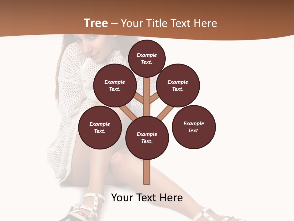 Sitting Babydoll Holding PowerPoint Template