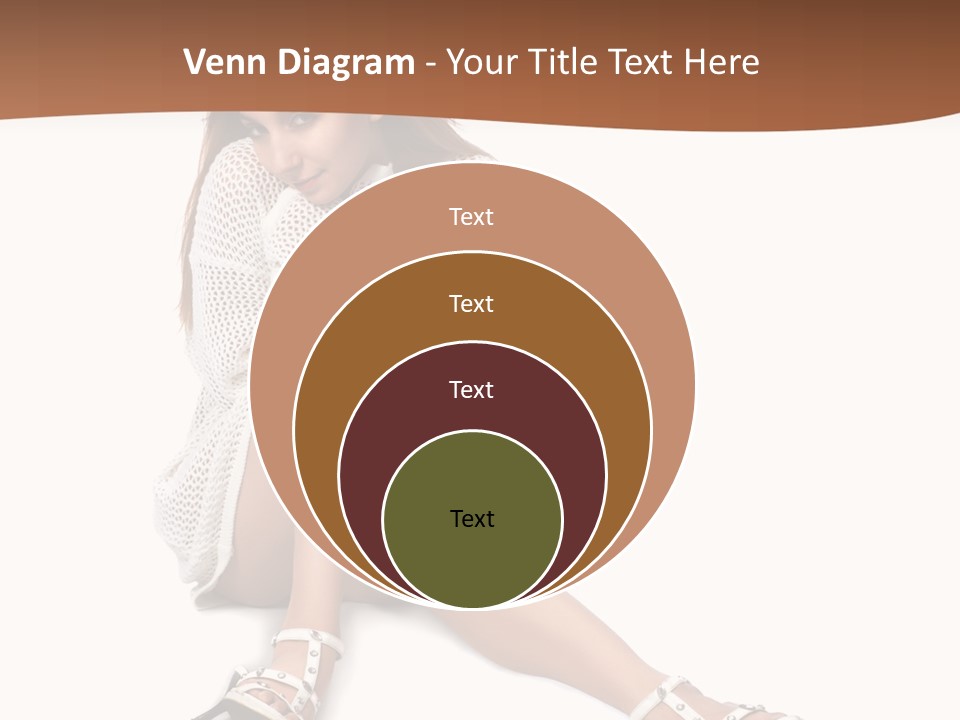 Sitting Babydoll Holding PowerPoint Template